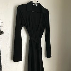 Calvin Klein Black Wrap Dress